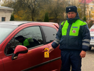 сотрудниками отделения Госавтоинспекции МО МВД России «Починковский» провели акцию «Дорхенгер безопасности» - фото - 3