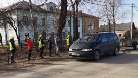 в г. Починке школьники напомнили водителям о соблюдении скоростного режима - фото - 3