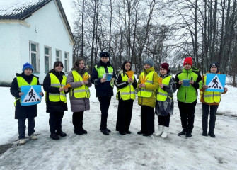 в Починковском районе отряд ЮИД совместно с Госавтоинспекцией провели профилактическое мероприятие «Заметный пешеход: говори «Да» культуре» - фото - 6