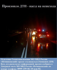 в Хиславичском районе Смоленской области произошло ДТП - наезд на пешехода, в результате которого пешеход погиб - фото - 1