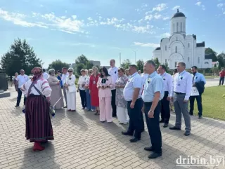 делегация Хиславичского района приняла участие в праздничных мероприятиях в Дрибинском районе - фото - 7