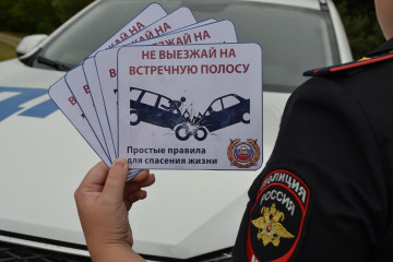сотрудники Госавтоинспекции провели профилактическую акцию «Не выезжай на встречную полосу» - фото - 6